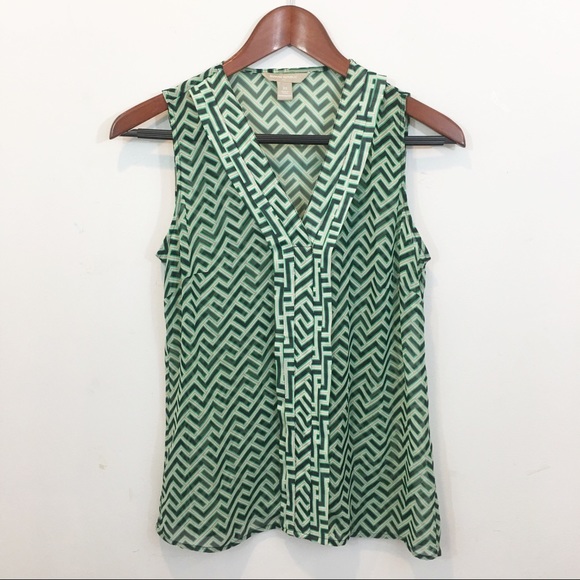 Banana Republic Tops - Banana Republic | Sleeveless Blouse Green